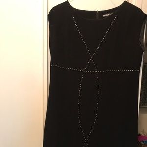 Kenzie black dress with stud details